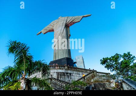 Rio de Janeiro - March 10, 2022: Statue of Christ the Redeemer in Rio de Janeiro, Brazil Stock Photo