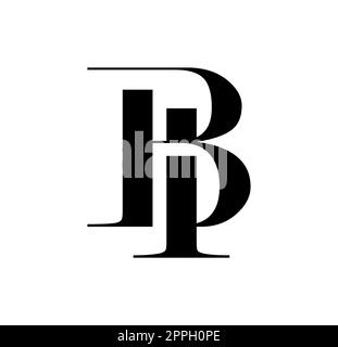 Monogram Logo vector Initial Letters BI Stock Vector