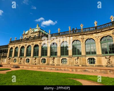 Famous Zwinger palace in Dresden, Saxony, Germany Stock Photo