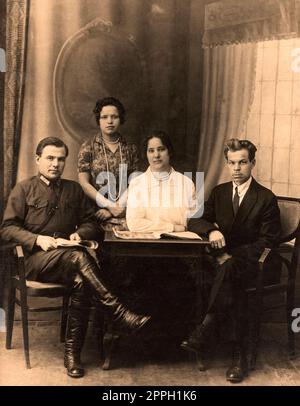 Vintage group portrait Stock Photo