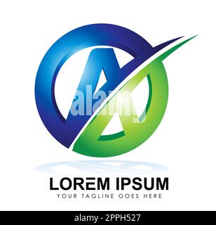 3D Monogram Logo Initial Letter A Stock Vector