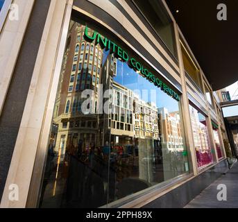 United Colors of Benetton brand shop in Madrid, Spain Stock Photo