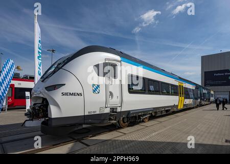 Railway Technology Germany Siemens AG InnoTrans 2022 Outdoor Display Stock Photo