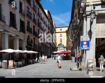 Calle de Toledo street in Madrid, Spain Stock Photo