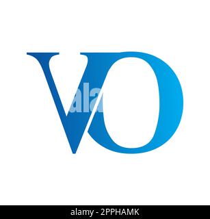 Monogram Logo Initial Letters VO Stock Vector