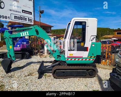 Bucharest, Romania - September 12, 2022: Crawler mini excavator IHI XNO at Bucharest, Romania Stock Photo