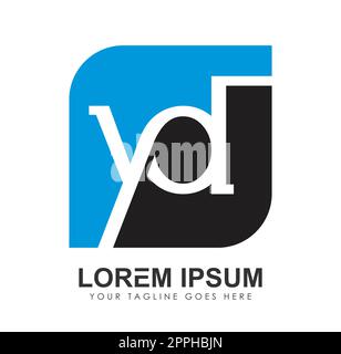 Monogram Logo Initial Letters YD Stock Vector