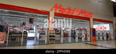 Chorlu, Turkey - September 23, 2022: Entry of a Media Markt store Stock Photo