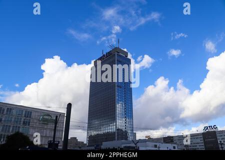 Berlin, Germany - 03. October 2022: The building of the famous Park Inn Hotel in Berlin Mitte. Stock Photo