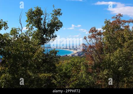 View on bay of Sunny beach resort, Nessebar, Bulgaria Stock Photo