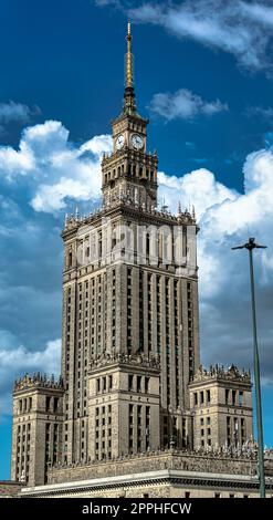 Palace of Culture and Science in Warsaw, Masovia, Poland Stock Photo