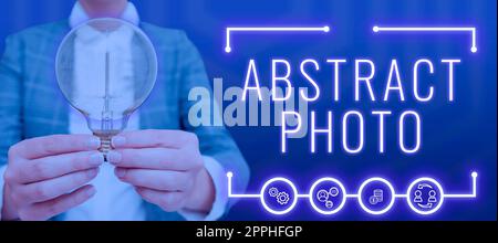 Text caption presenting Abstract Photo. Internet Concept to succeed in finishing something or reaching an aim Woman With A Light Bulb Image In A Graphic Frame Displaying Digital Data. Stock Photo