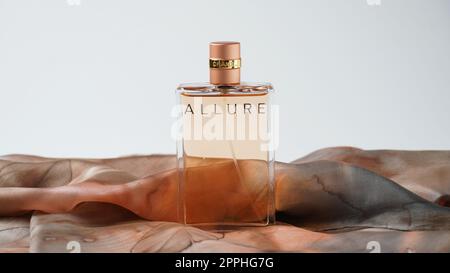 Israel - November 18, 2022: A bottle of Chanel perfume. Allure women`s  perfume Stock Photo - Alamy