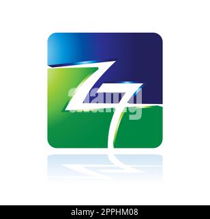 Z7 Illustration Logo Vector Icon Stock Vector