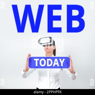 Text showing inspiration Web Development. Internet Concept work ...