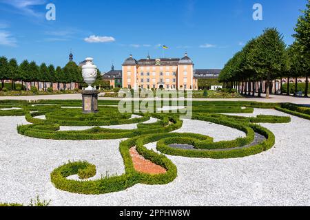 Schwetzingen Castle with garden in a park architecture travel in Germany Stock Photo
