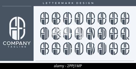 Abstract tube letter F logo design. Modern line capsule FF F letter logo vector. Stock Vector