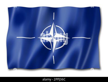 Nato flag Stock Photo