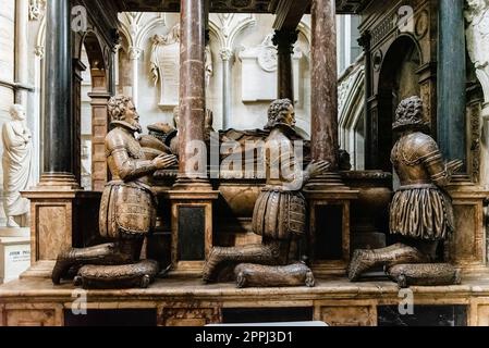 Interior view of Westminster Abbey, iconic landmark in London, UK Stock Photo