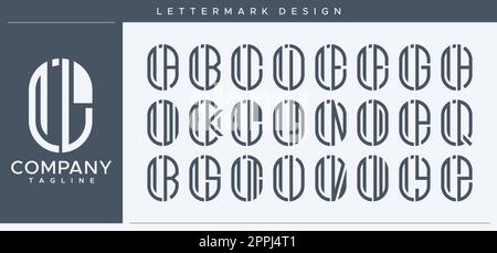 Abstract tube letter L logo design. Modern line capsule LL L letter logo vector. Stock Vector