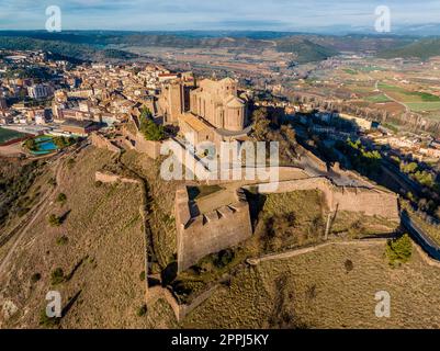 Cardona castle is a famous medieval castle in Catalonia. Stock Photo