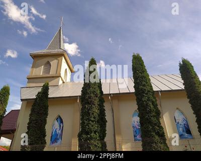 Bacau, Romania - September 11, 2022: Countryside church near Bacau in Romania. Stock Photo