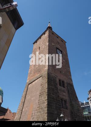 Weisser Turm white tower in Nuernberg Stock Photo