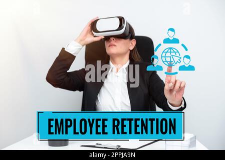 Writing displaying text Employee Retention. Word Written on internal recruitment method employed by organizations Stock Photo