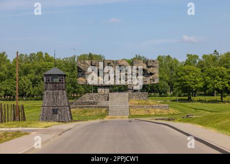 Monument to the Fight and Martyrdom in Majdanek Nazi concentration and extermination camp, Lublin, Poland