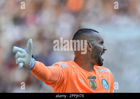 RJ - RIO DE JANEIRO - 04/23/2023 - BRAZILEIRO A 2023, VASCO X PALMEIRAS - Weverton goalkeeper of Palmeiras during a match against Vasco at the Maracana stadium for the BRAZILIAN A 2023 championship. Photo: Thiago Ribeiro/AGIF/Sipa USA Stock Photo