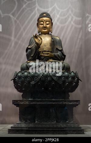 An ancient Chinese imperial artifact at The National Palace Museum in Taiwan. Stock Photo