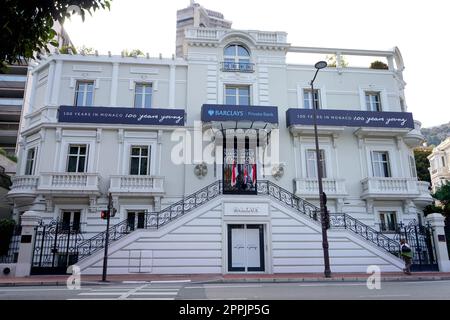 MONTE CARLO, MONACO - JUNE 18, 2022: Facade of Barclays bank building in Monte Carlo, Monaco Stock Photo