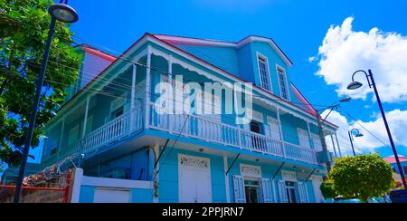 Buildings in the center of Puerto Plata, Dominican Republic Stock Photo