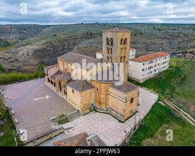 Sanctuary of Our Lady of Pena in Sepulveda province of Segovia, Spain Stock Photo