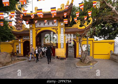 Tran Quoc Pagoda buddhist temple in Hanoi, Vietnam Stock Photo