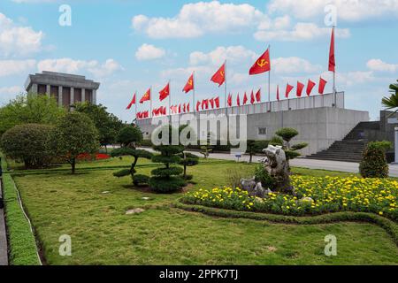 Ho Chi Minh mausoleum in Hanoi, Vitenam Stock Photo