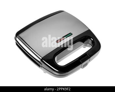 Modern electric sandwich maker isolated on white Stock Photo