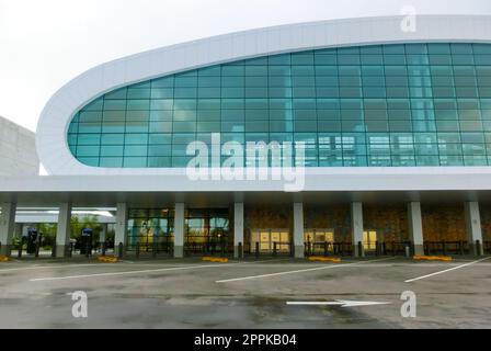 Miami, USA - April 23, 2022: NCL Norwegian Cruise liner Terminal at Miami, USA Stock Photo