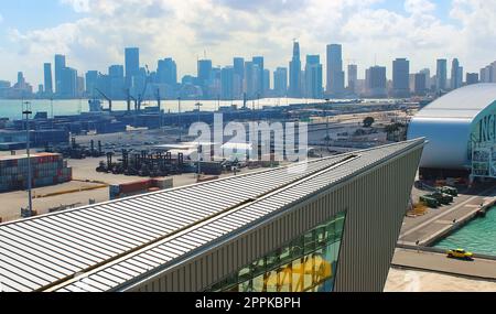 Royal Carribbean Cruise Terminal in Miami Stock Photo