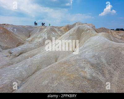 Sand quarry looking like a desert in Tg Pinang, Indonesia Stock Photo