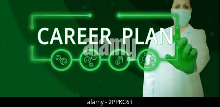 Inspiration showing sign Career Plan. Word for ongoing process where you Explore your interests and abilities Stock Photo