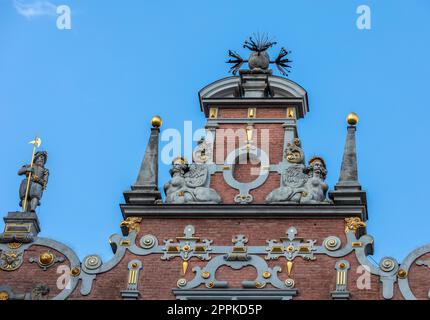 Facade of Great Arsenal in Gdansk, Pomorskie, Poland Stock Photo