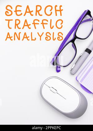 Text sign showing Search Traffic Analysis. Word Written on service that allows Internet users to search for content Stock Photo