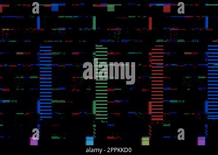 Pixel pattern of a digital glitch Stock Photo
