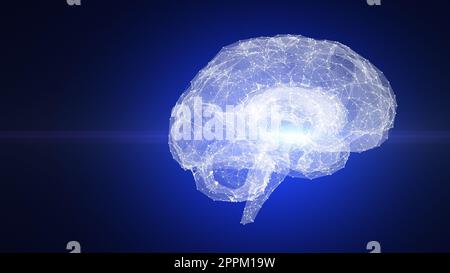 Human brain scan technology concept Stock Photo