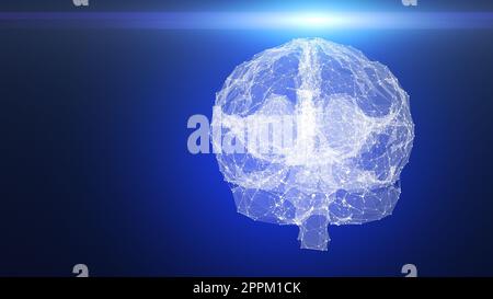 Human brain scan technology concept Stock Photo