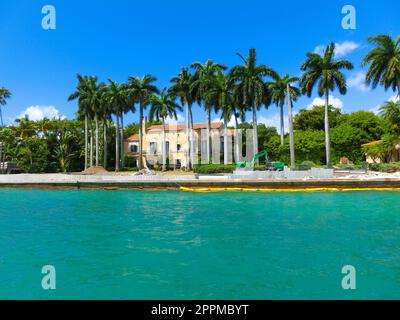 Luxurious mansion in Miami Beach, florida, U.S.A Stock Photo