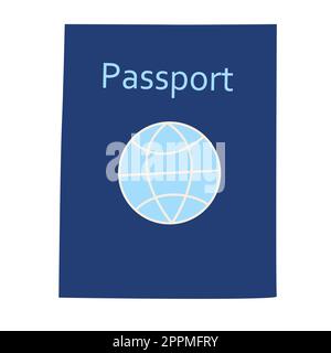 passport vector illustration in flat style isolate Stock Vector