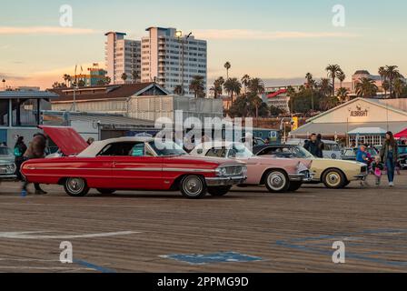Classic American Car Exhibition Stock Photo