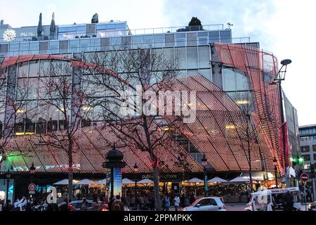 The Elysian Fields, Champs-Elesees in Paris. Paris - the capital of France. Main political, economic and cultural center of France. Stock Photo